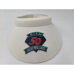 Vintage Women NCAA College World Series 50th Anniversary Visor Hat Cap Baseball